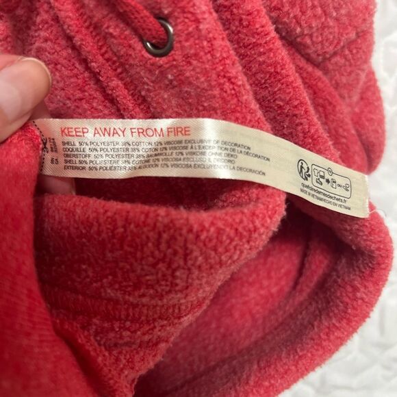 Free People Intimately Cozy Red Fleece
Jogger Pants Small Oversized - Picture 4 of 14